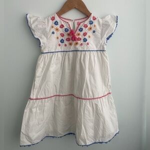 Busby white tired dress